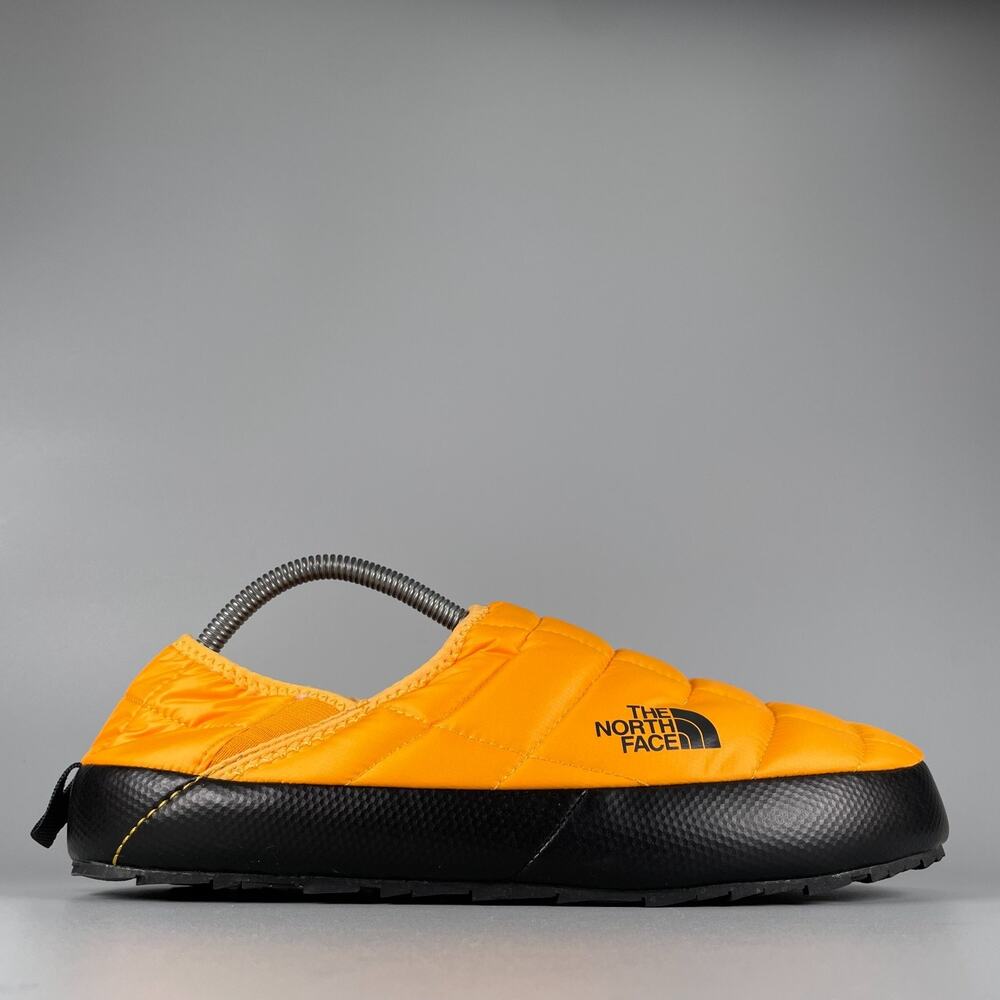 The North Face ThermoBall Mule V Mens 9 Yellow Traction Slipper Fuzzy Puffer NEW - Picture 5 of 9